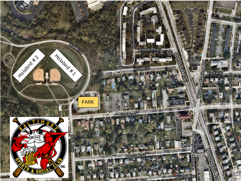 Location details for The Holabird Park : Baltimore Sport and Social Club