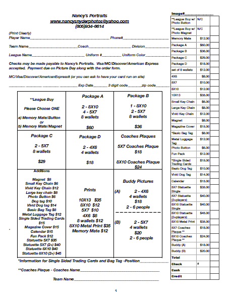 Forms &amp; Info : Orcutt National Little League