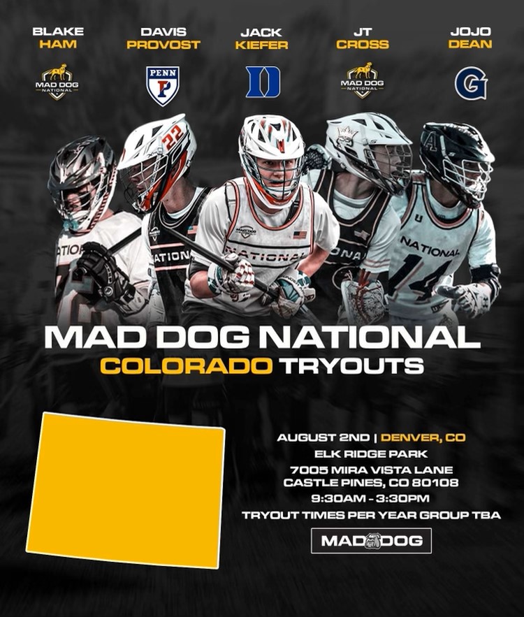 MAD DOG NATIONAL COLORADO TRYOUTS 8/2/22 Mad Dog National