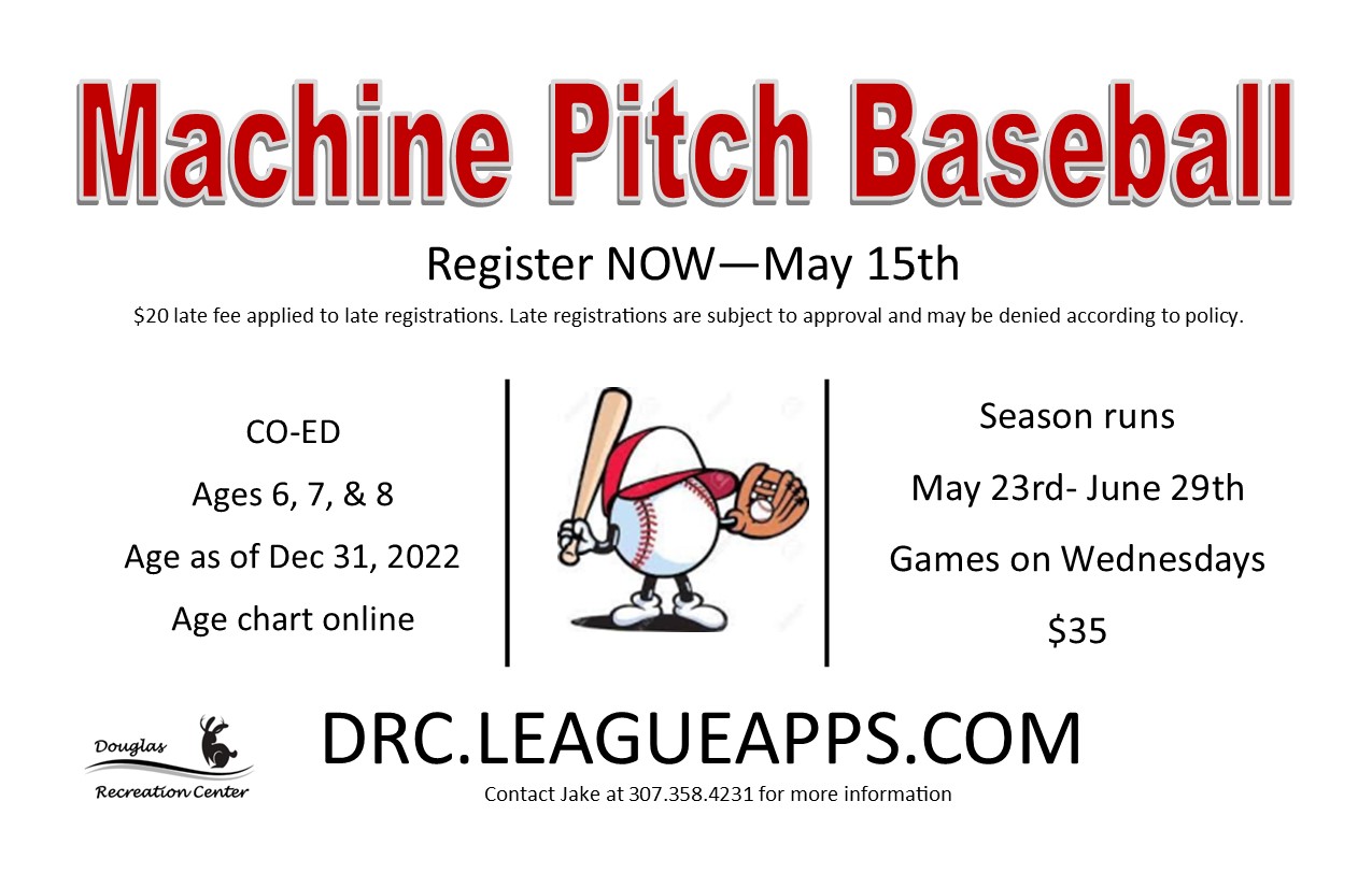 2022 Machine Pitch Baseball Douglas Recreation Center