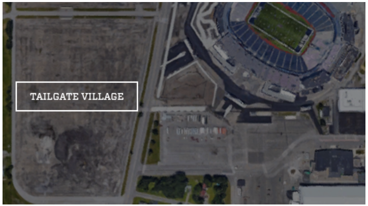 Location details for Highmark Stadium Tailgate Village : Game On! Sports