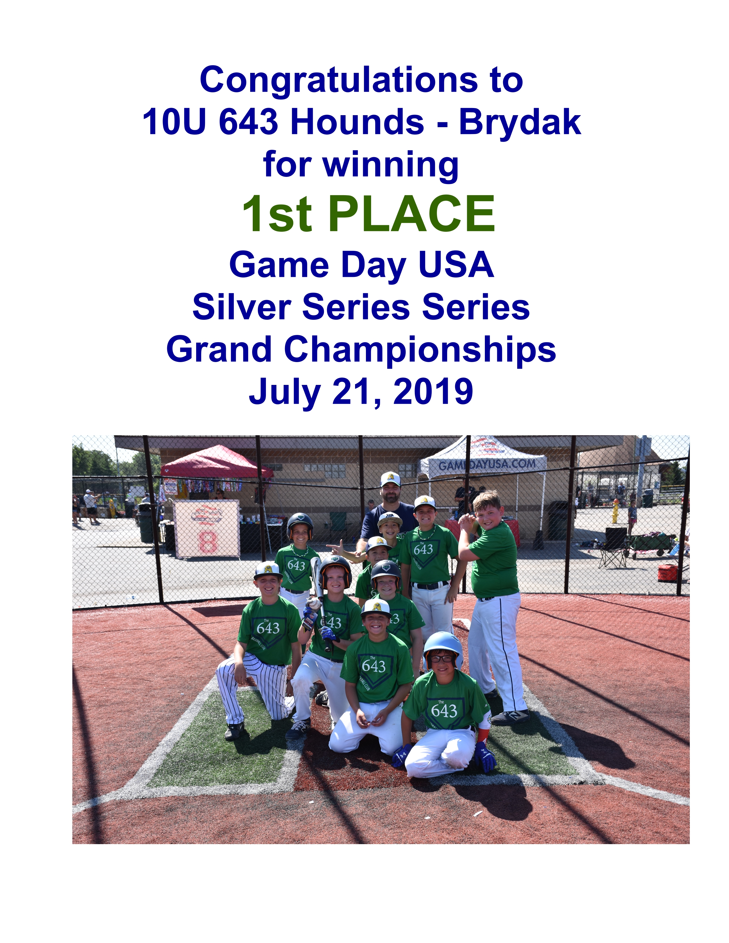 Hounds Wins 643 Baseball