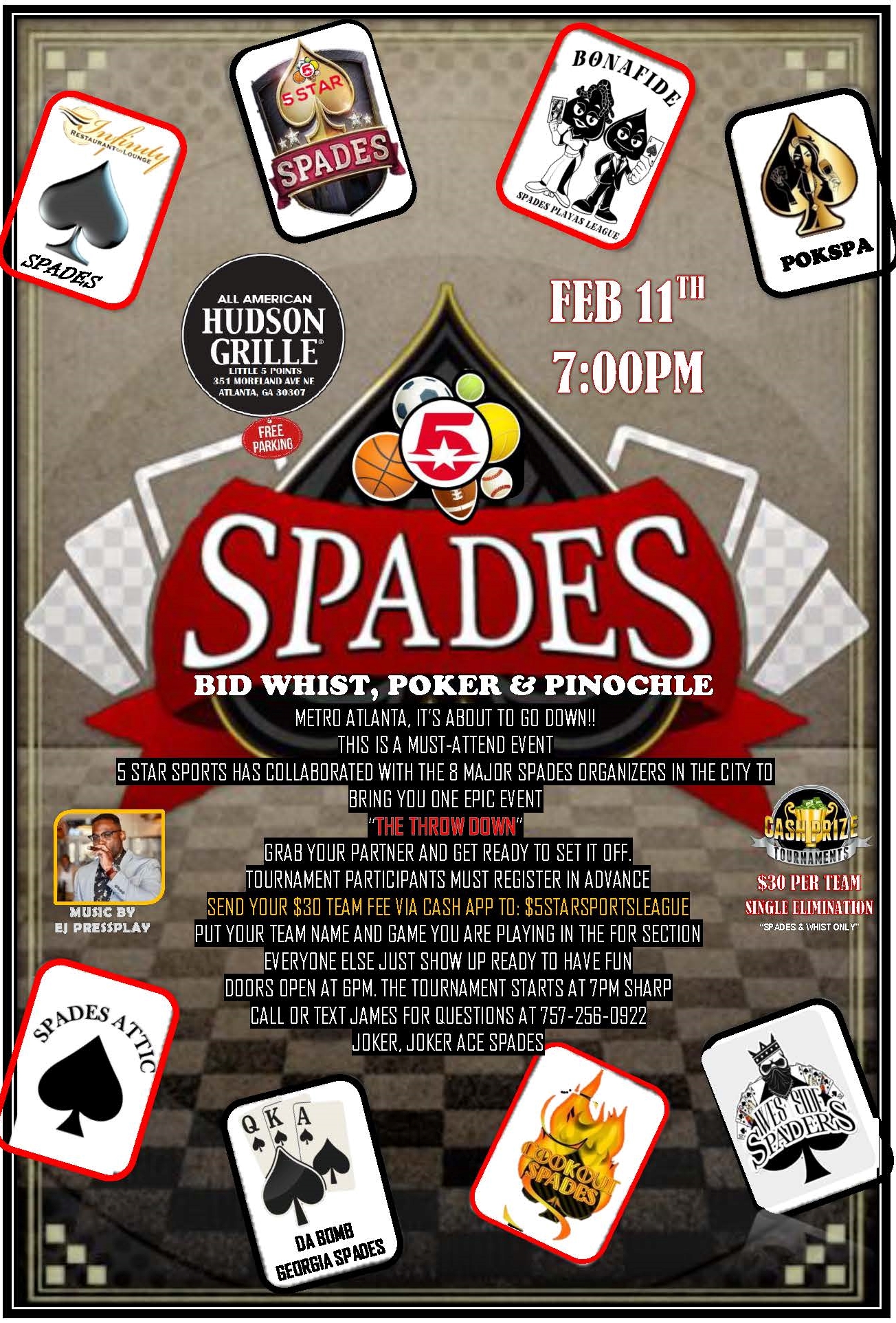 The Atlanta Showdown Spades Tournament 5 Star Sports