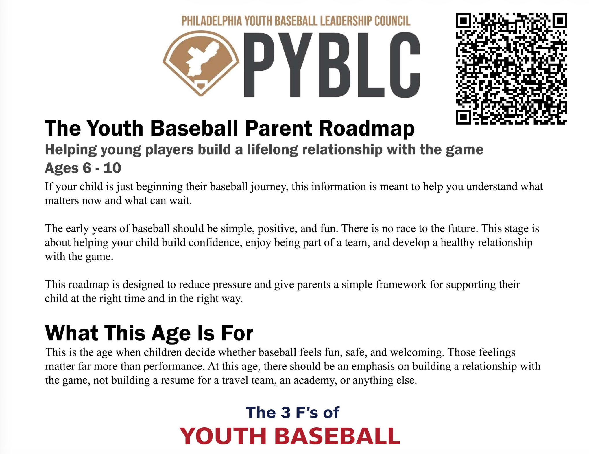 The Philly Baseball Review's Youth Baseball Parent Roadmap
