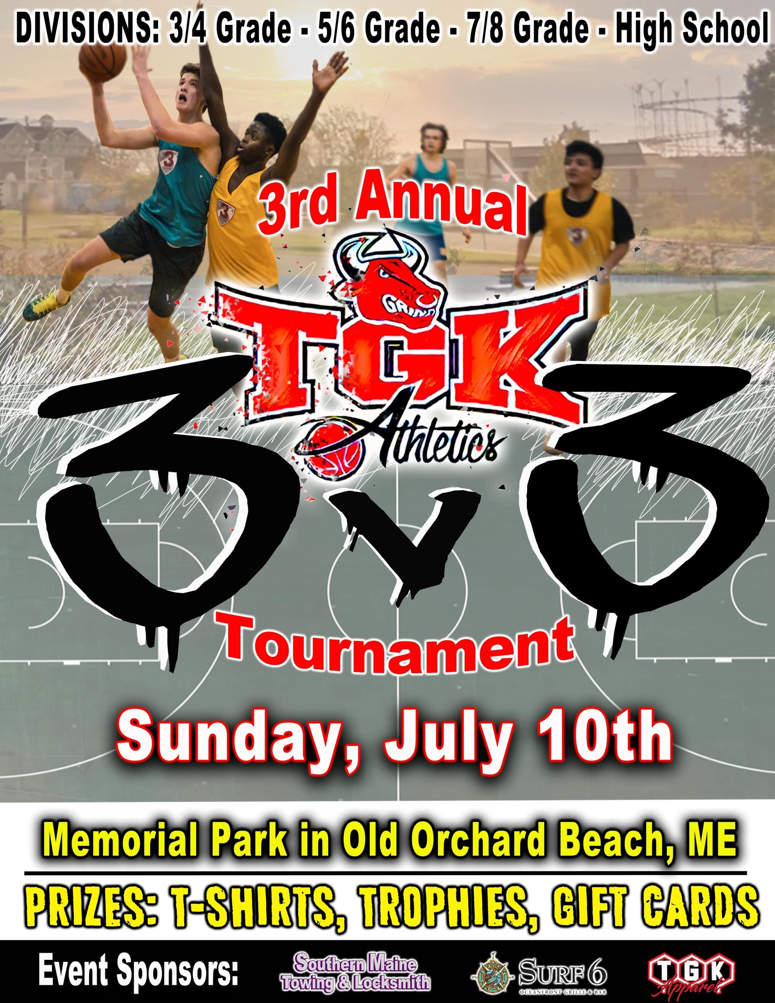 TGK 3rd Annual 3on3 Basketball Tournament TGK Athletics