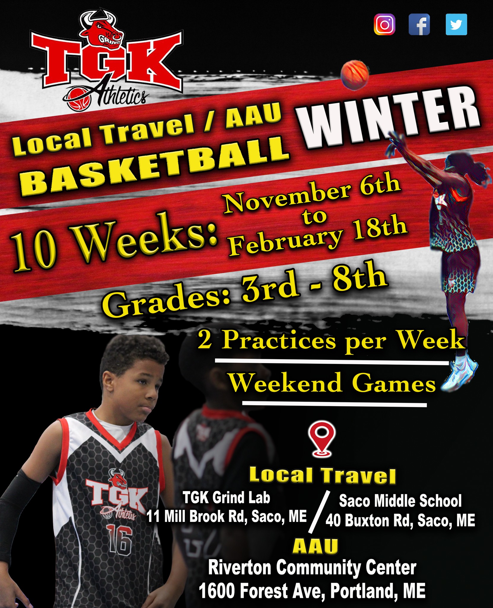 TGK Winter Session Team Registration - Maine 2022-23 : TGK Athletics