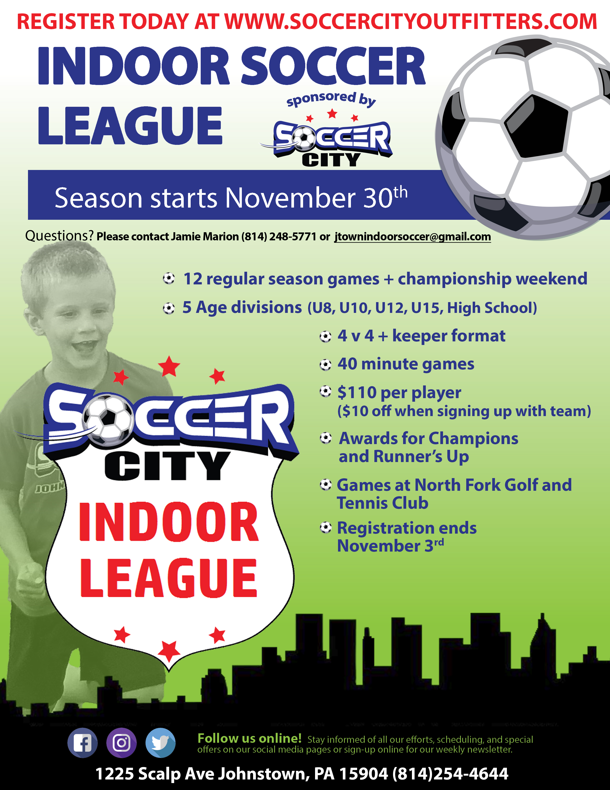 north indoor soccer