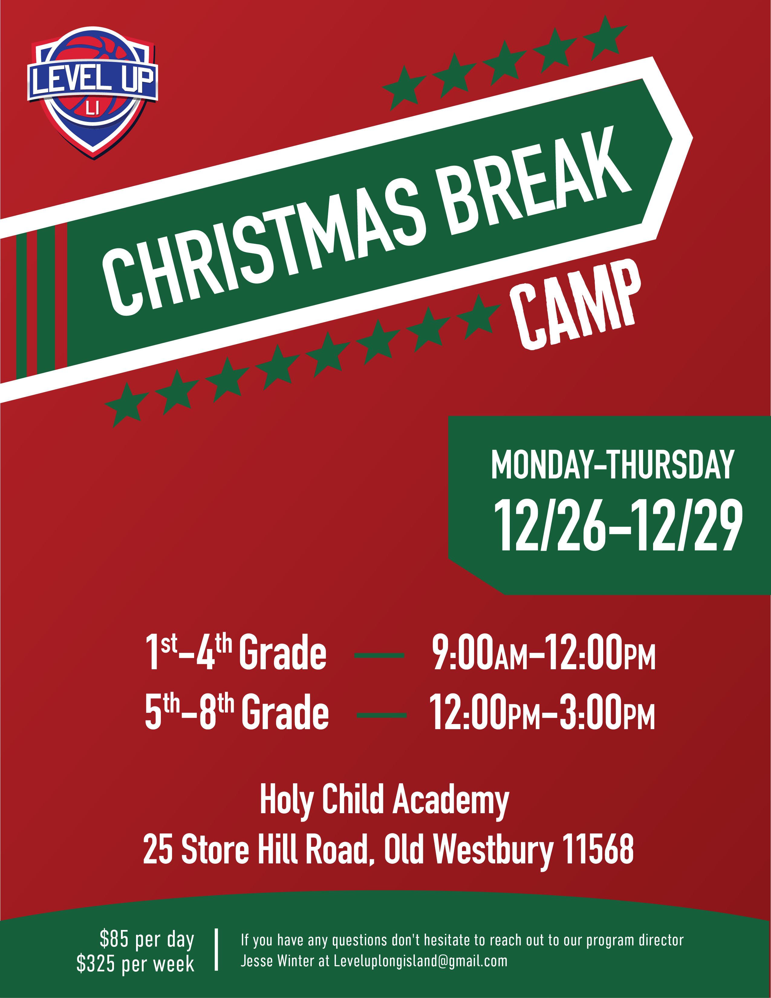 Level Up LI Christmas Break Camp Level Up Long Island