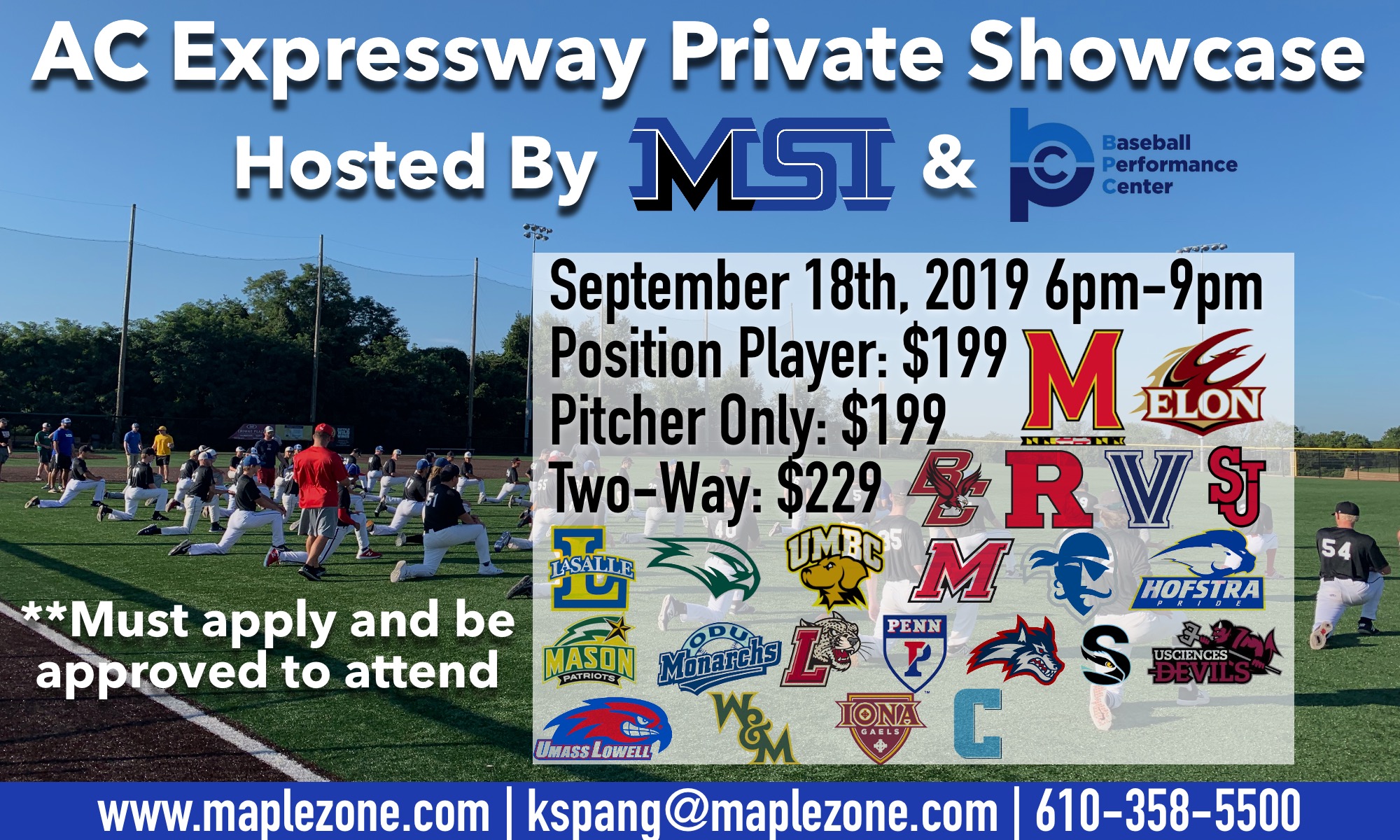 AC Expressway Private Showcase-Application : Maplezone Sports Institute