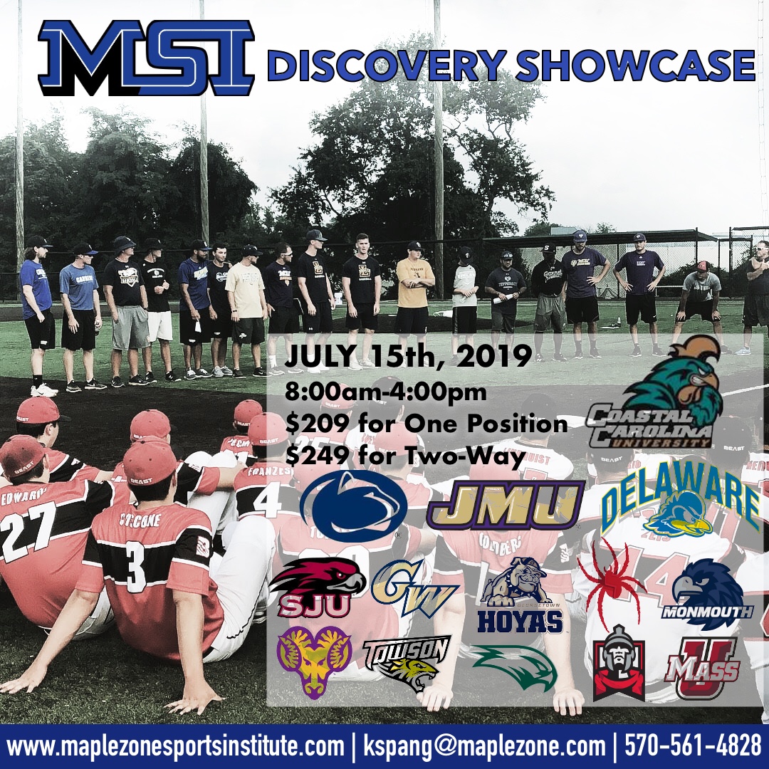 MSI Discovery College Baseball Summer Showcases Maplezone Sports