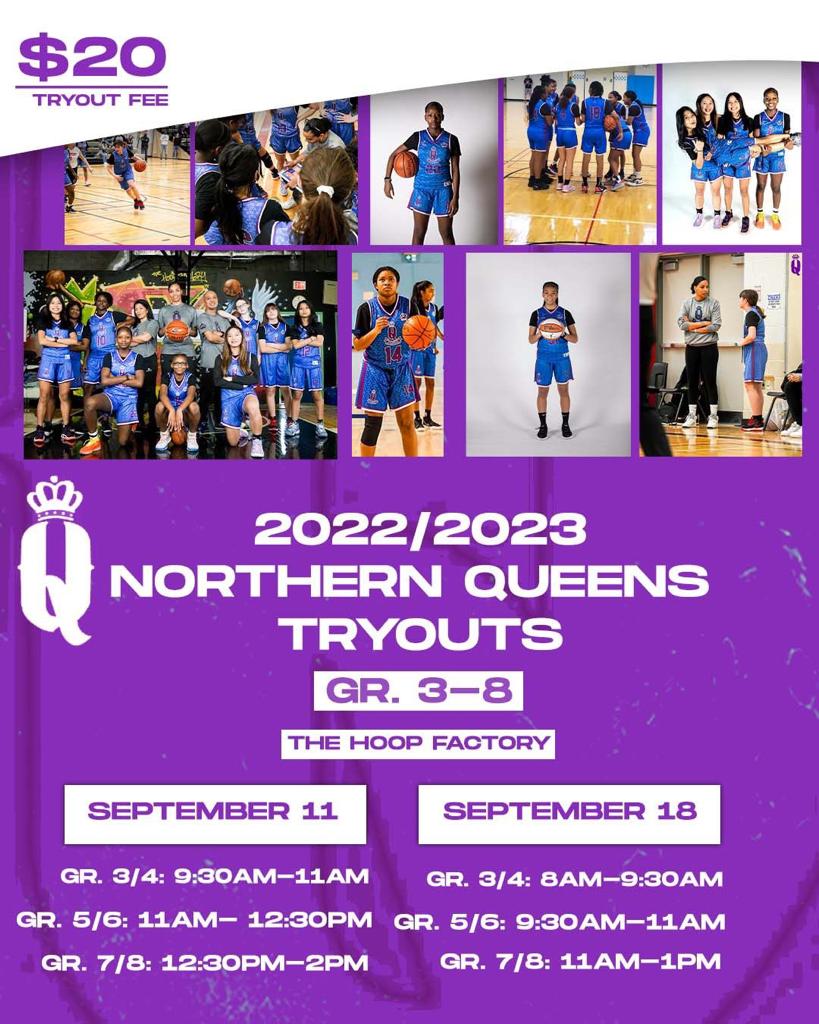 Queens of the North 2022/23 TRYOUTS Northern Kings Academy