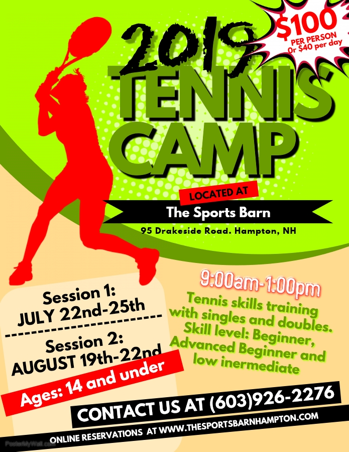 2019 Summer Tennis Camp Nh Spartans