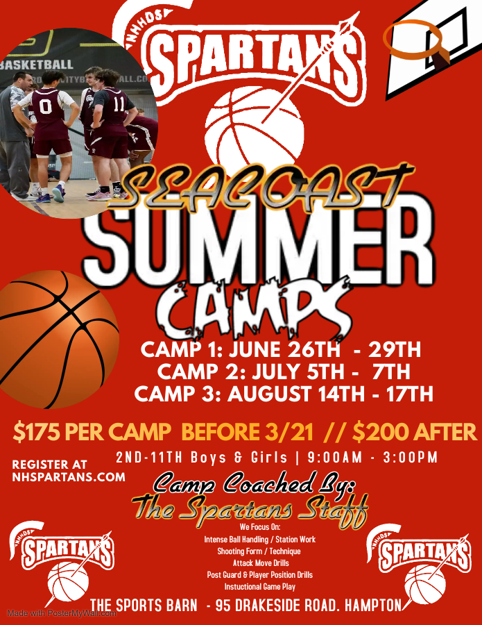 2023 Spartans Summer Basketball Camps NH Spartans
