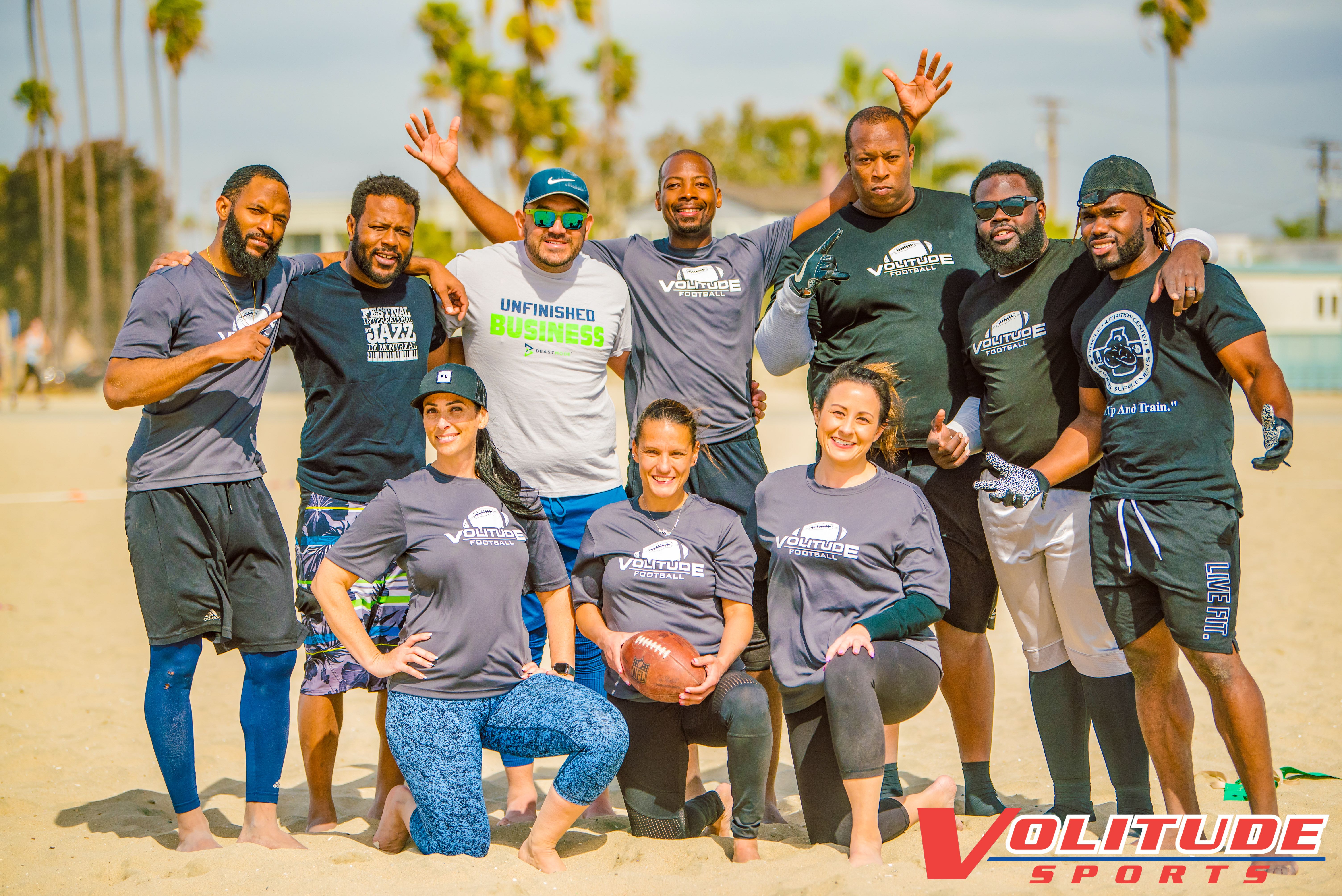 7v7 Coed Beach FLAG Football League in Long Beach - SATURDAY AFTERNOONS  FALL 2022 : Volitude Sports