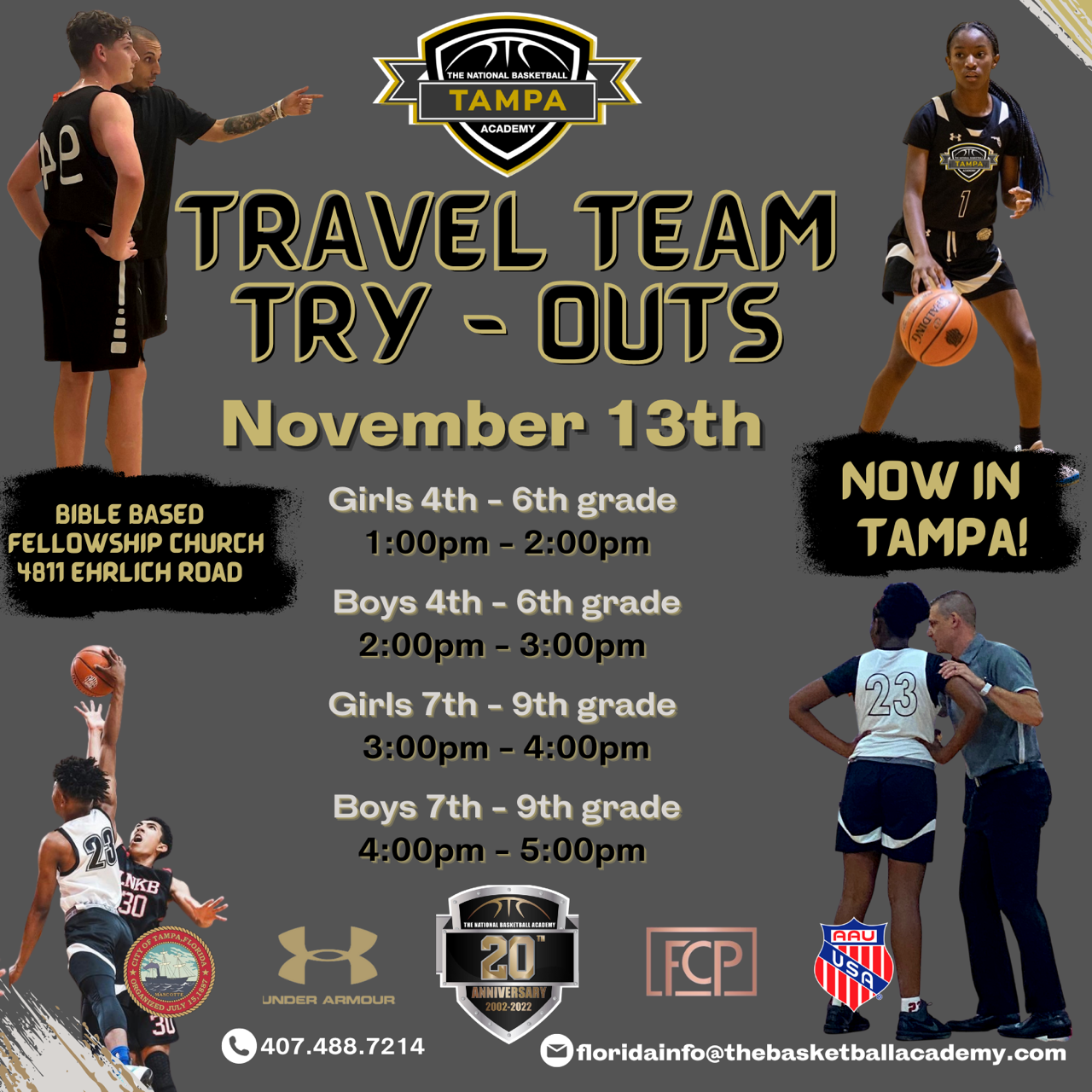 TNBA TAMPA Tryouts 2022 TNBATampa