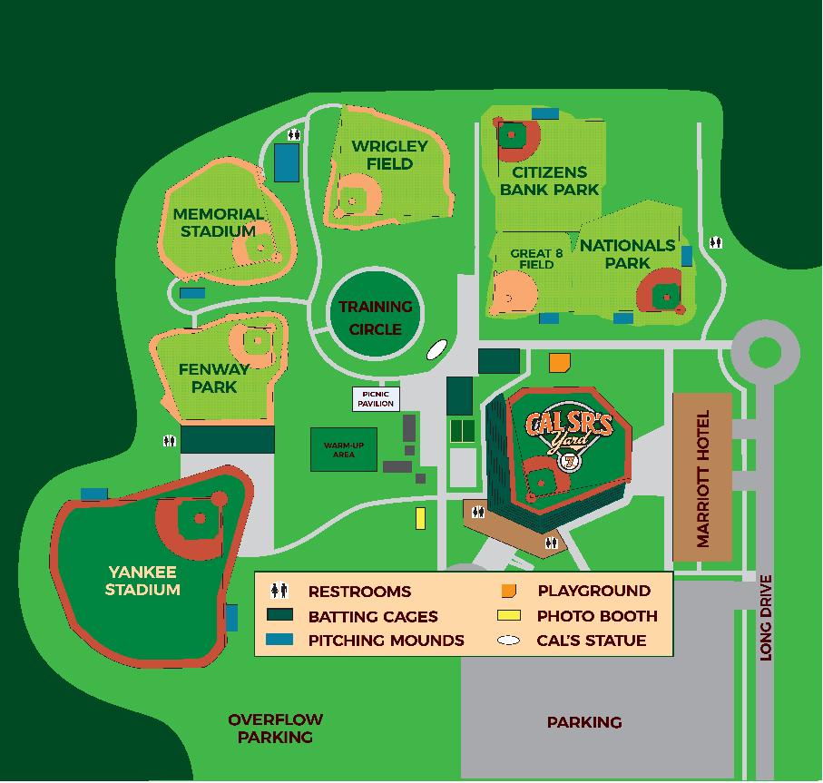 Location details for MDRipken ExperienceAberdeen Rawlings Tigers