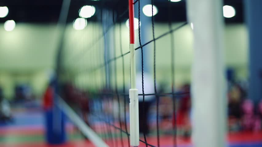 gym volleyball net background