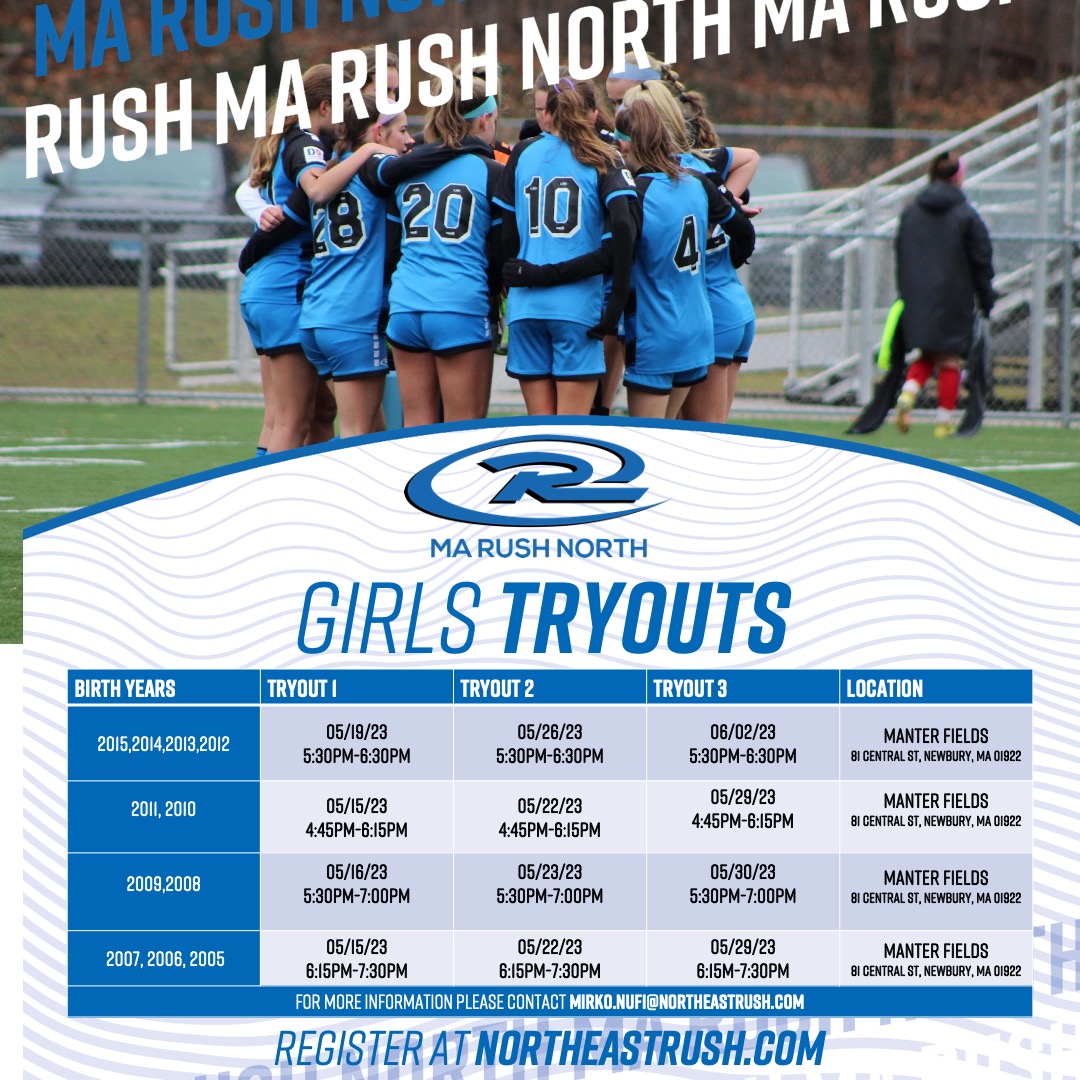 MA Rush North 2023/24 Tryout Registration