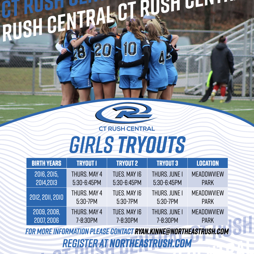 CT Rush Central 2023/24 Tryouts CT Rush Central