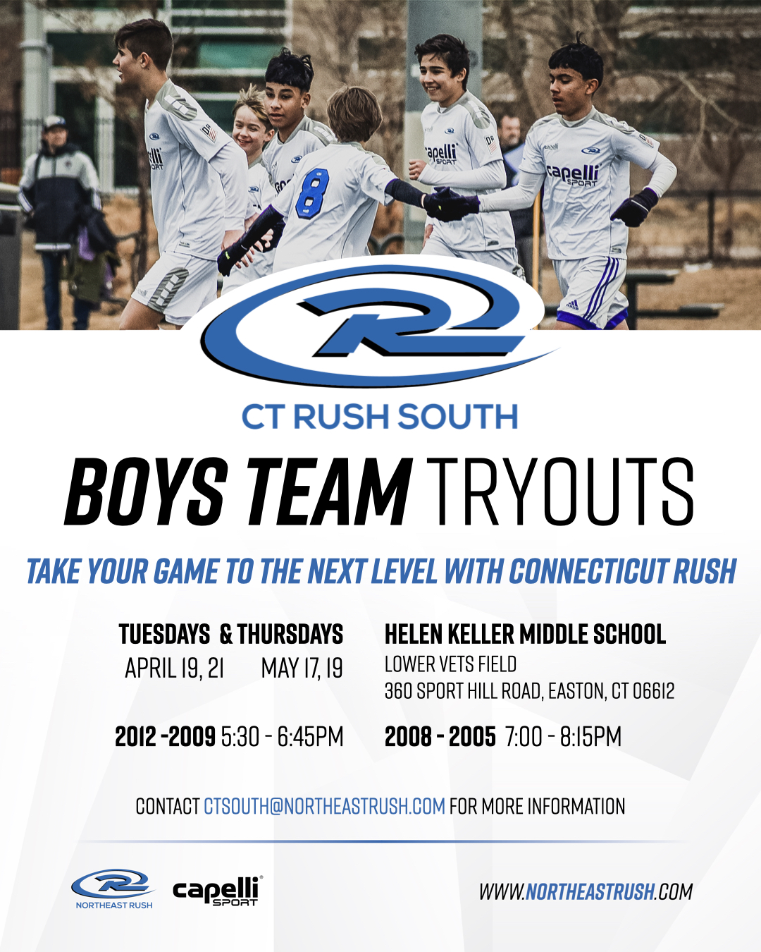 CT Rush South 2022/'23 Tryouts