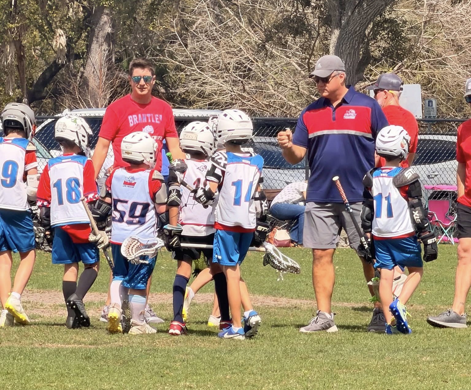 Brantley Bulldogs players and coaches
