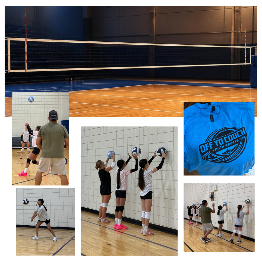 Off Yo Couch Youth Sports volleyball collage