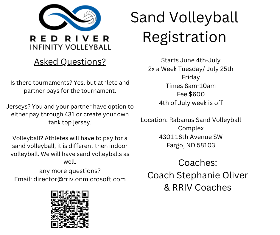 Sand Volleyball Red River Infinity Volleyball