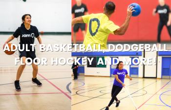 Niagara Region adult basketball, cornhole, dodgeball, floor hockey, and pickleball.