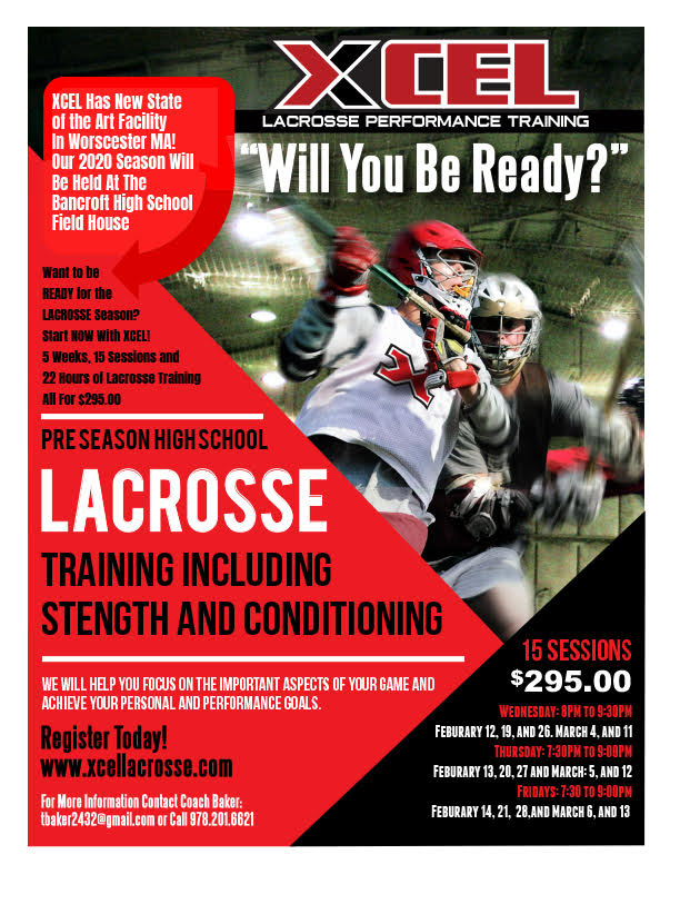 2020 XCEL Lacrosse Training Program XCEL Lacrosse
