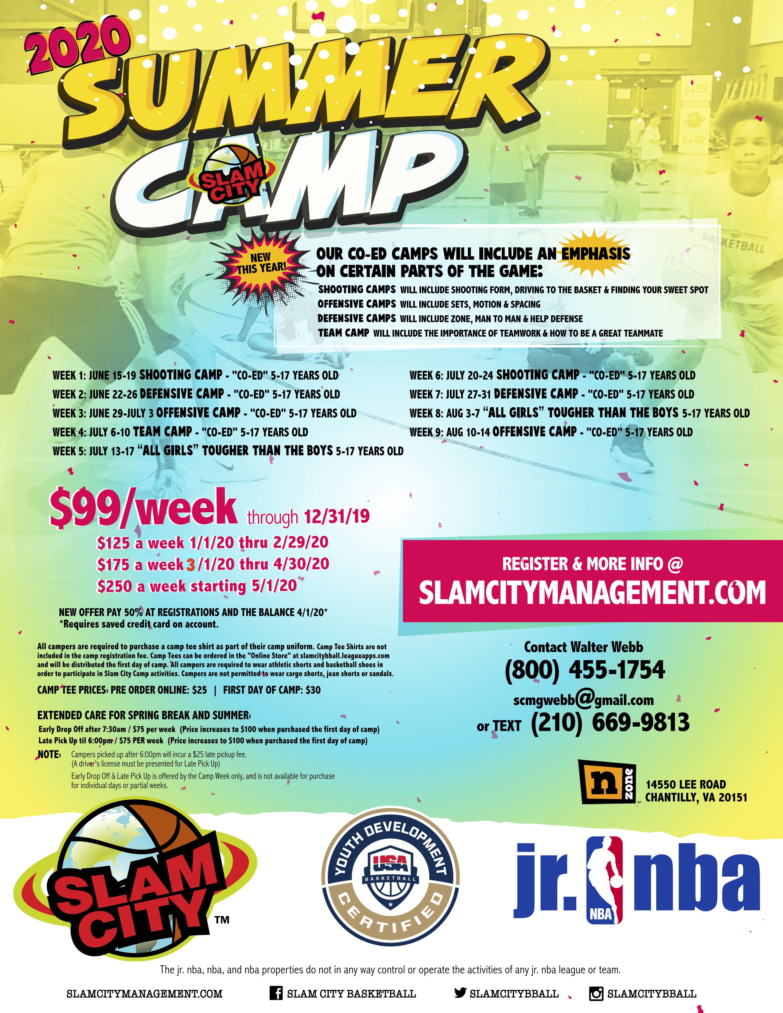 2020 Slam City Summer Basketball Camps Slam City Management