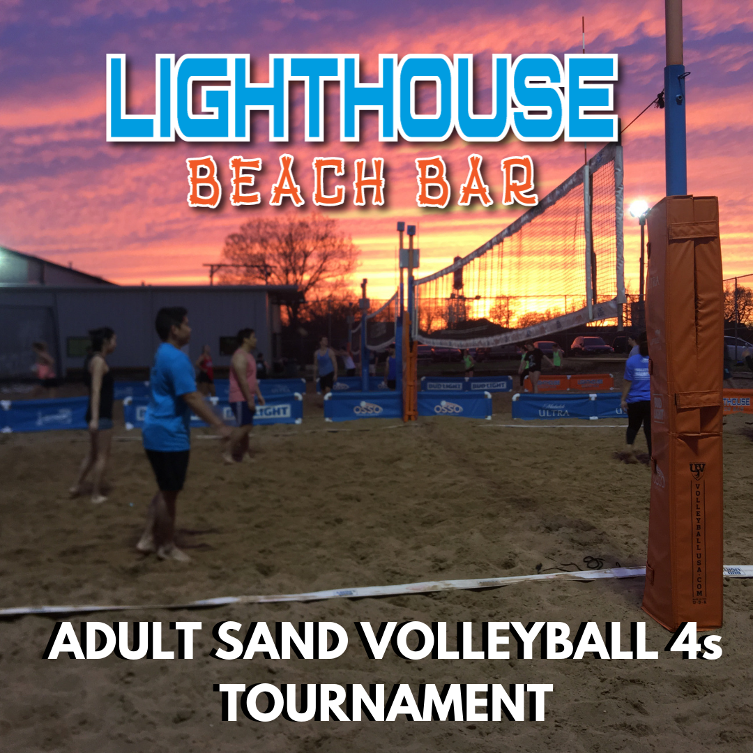 Adult Sand Volleyball 4s Tournament Lighthouse Beach Bar OSSO Sports